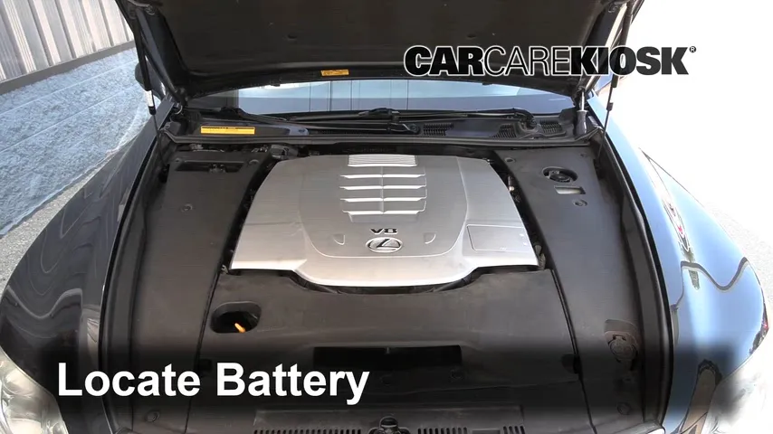 2008 Lexus LS460 4.6L V8 Battery Jumpstart